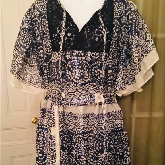 NWT Gorgeous silver n navy dress - Picture 4 of 10